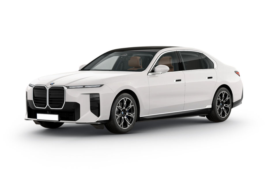 BMW i7 Mineral White Metallic colour