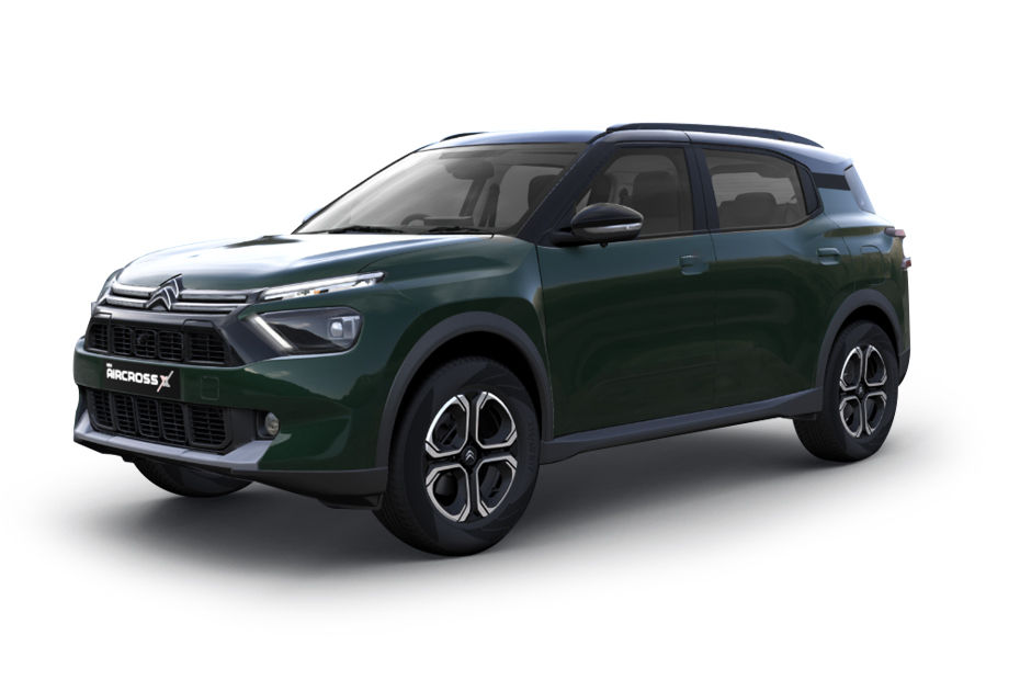 Citroen Aircross Deep Forest Green With Perla Nera Black colour