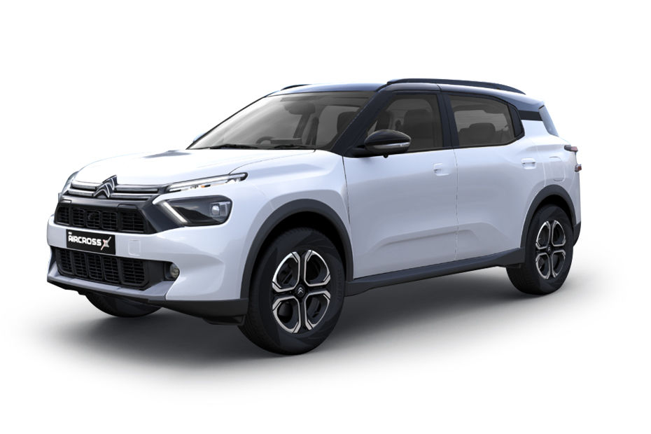 Citroen Aircross Polar White With Perlanera Black colour