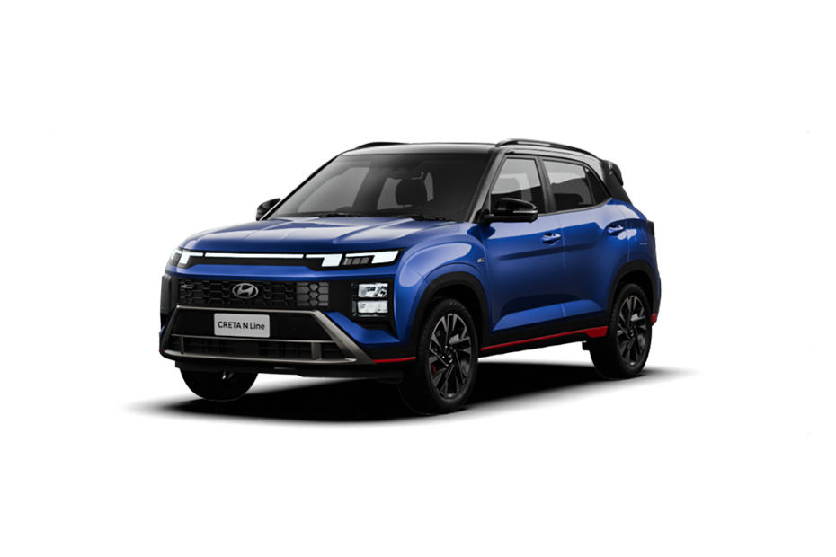 Hyundai Creta N Line Thunder Blue With Black Roof colour
