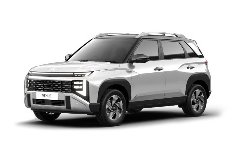 Hyundai Venue Atlas White With Black Roof colour