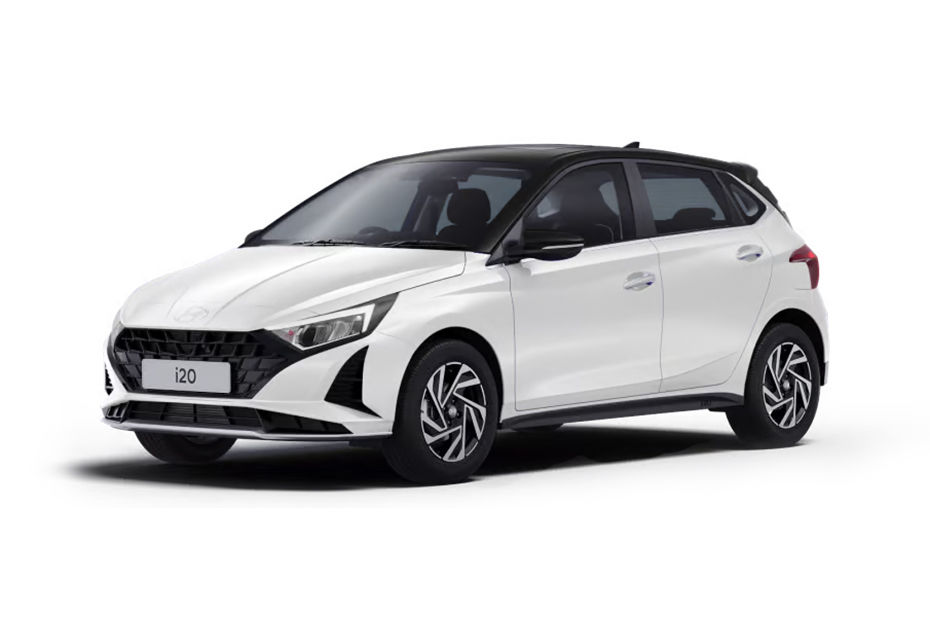Hyundai i20 Atlas White With Black Roof colour