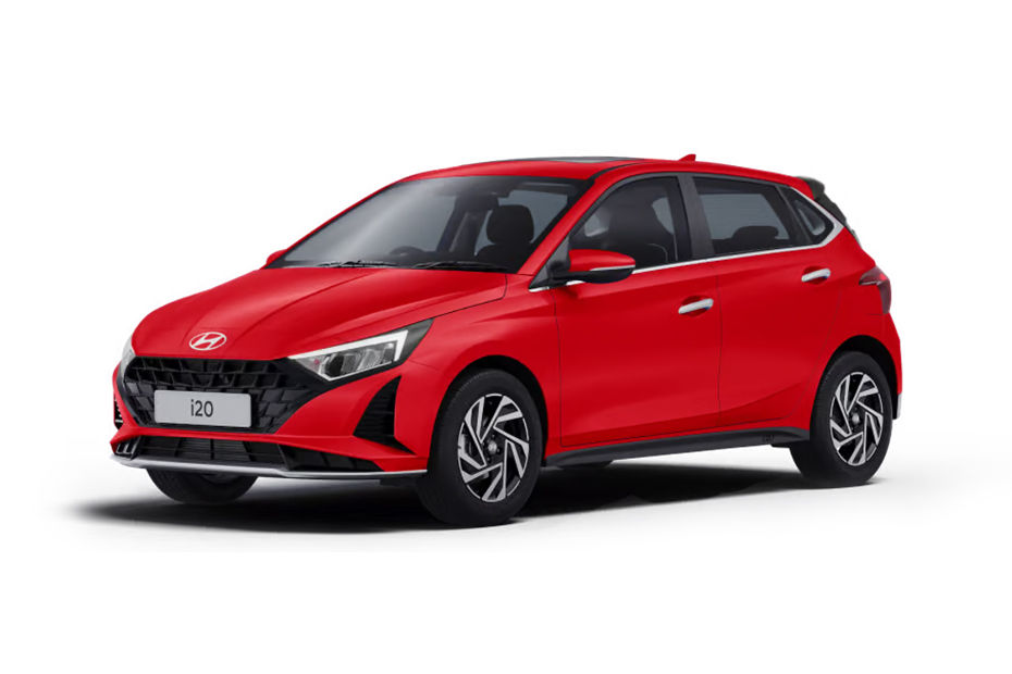 Hyundai i20 Fierce Red colour