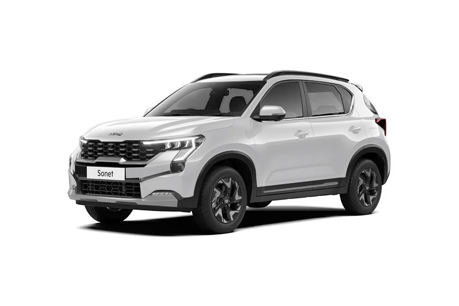 Kia Sonet Clear White colour