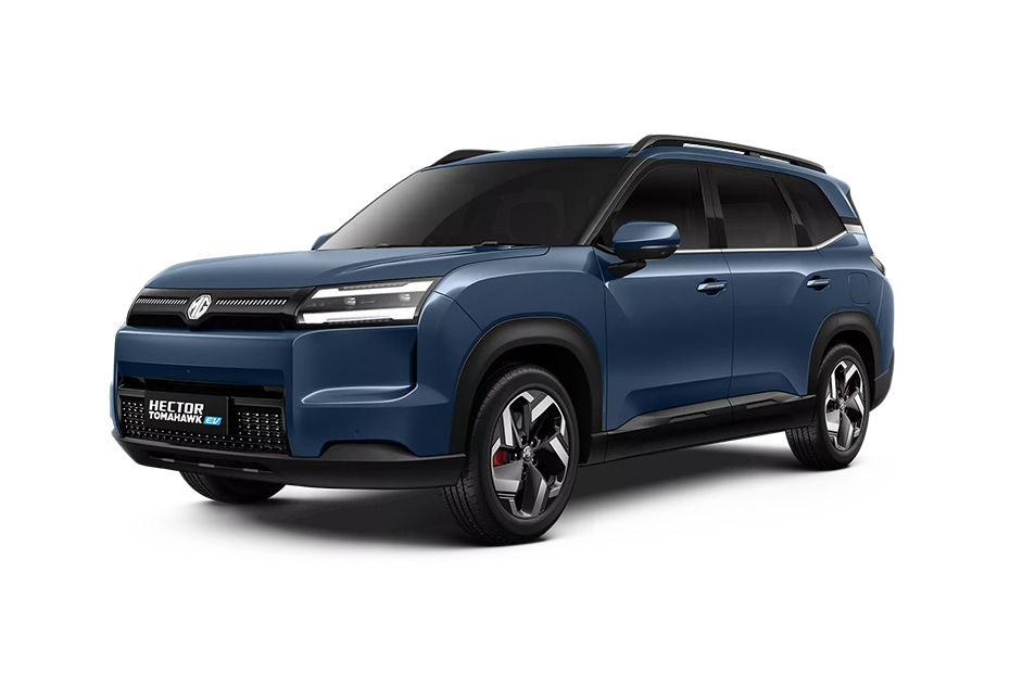 MG Hector Tomahawk EV Celadon Blue colour