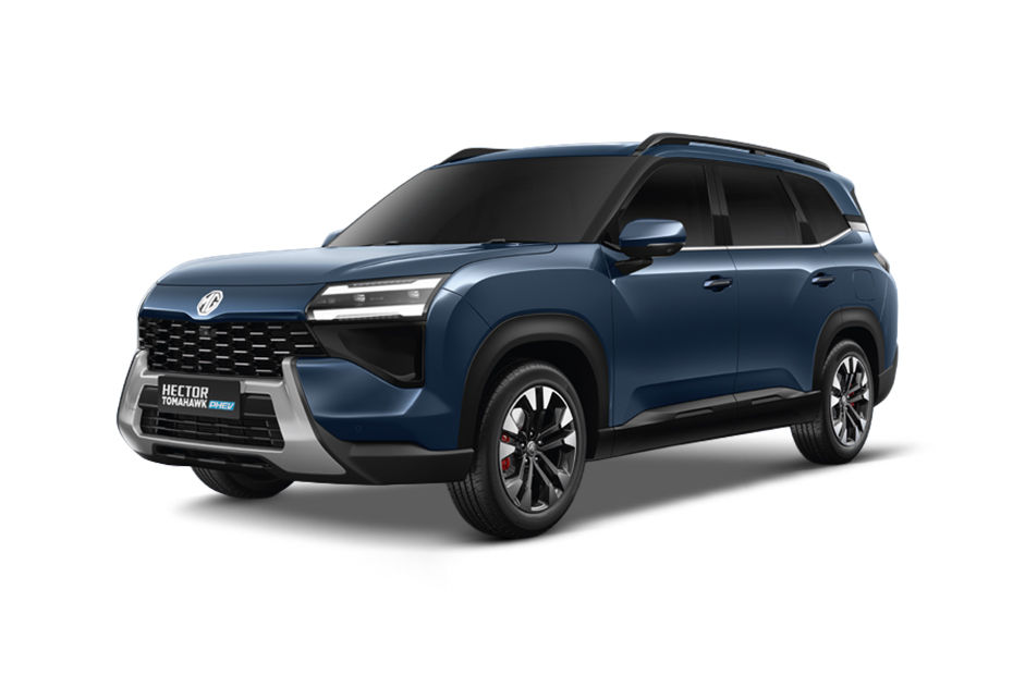 MG Hector Tomahawk PHEV Celadon Blue colour