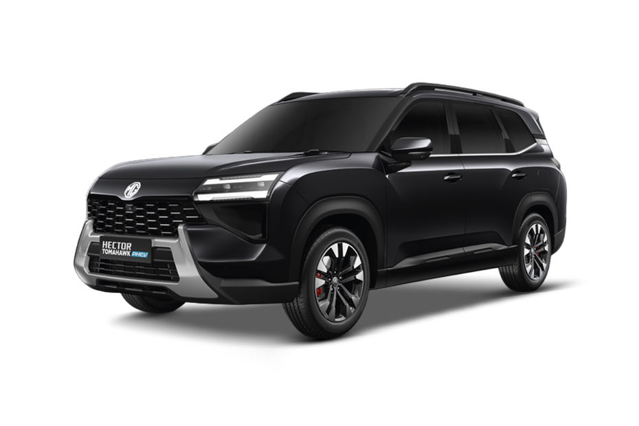 MG Hector Tomahawk PHEV Starry Black colour