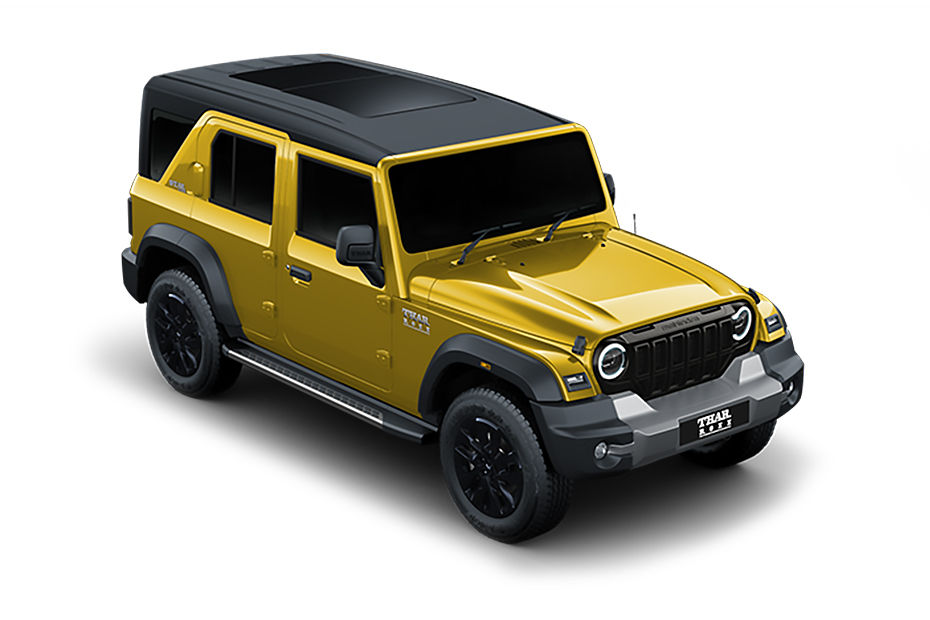 Mahindra Thar ROXX Citrine Yellow colour