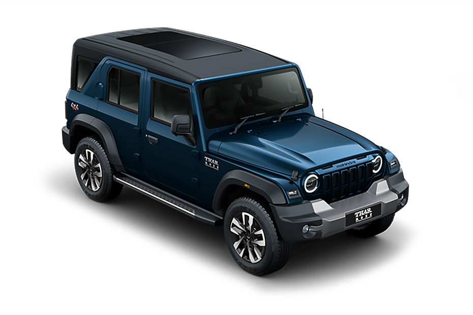 Mahindra Thar ROXX Nebula Blue colour