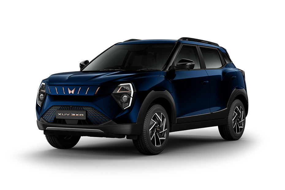 Mahindra XUV 3XO EV Nebula Blue colour