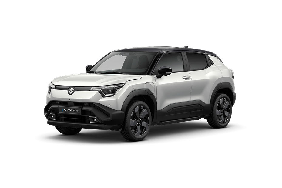 Maruti e Vitara Arctic White Pearl With Bluish Black Pearl colour