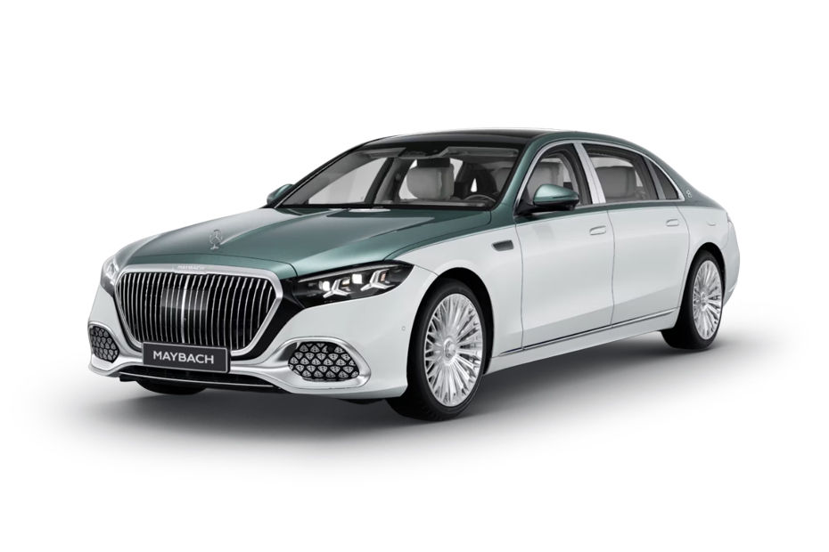 Mercedes-Benz Maybach S-Class Opal White Bright With Verde Silver Metallic colour