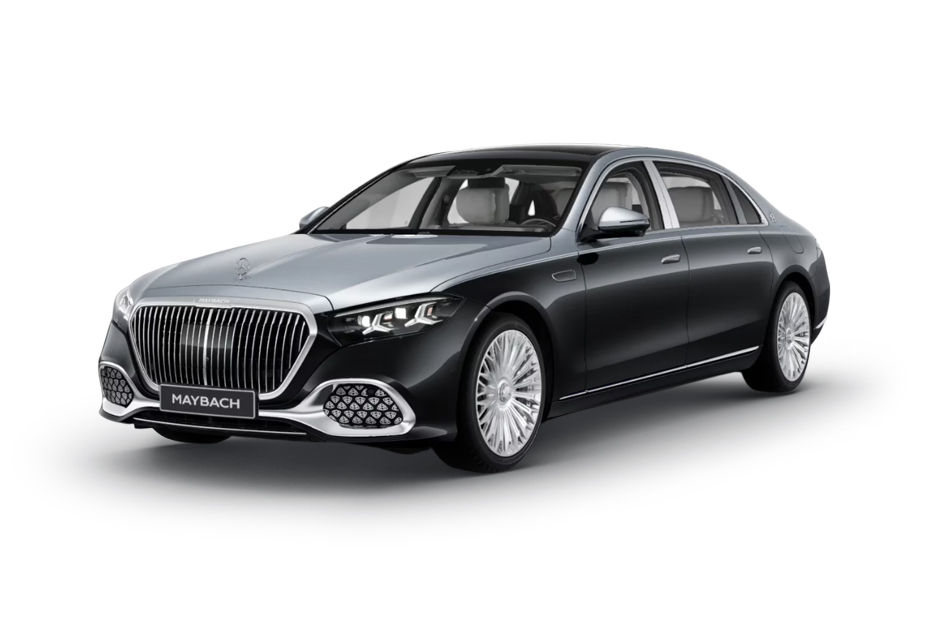 Mercedes-Benz Maybach S-Class Obsidian Black Metallic High Tech Silver Meta colour