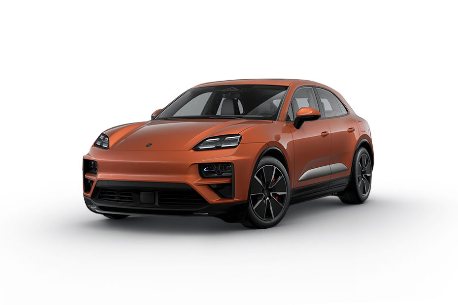 Porsche Macan EV Papaya Metallic colour
