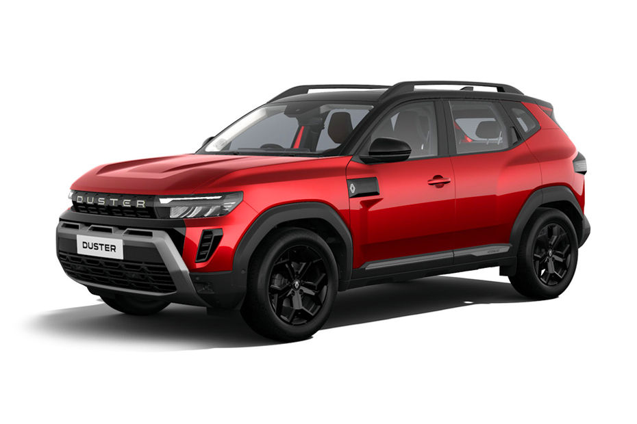 Renault Duster Sunset Red With Black Roof colour
