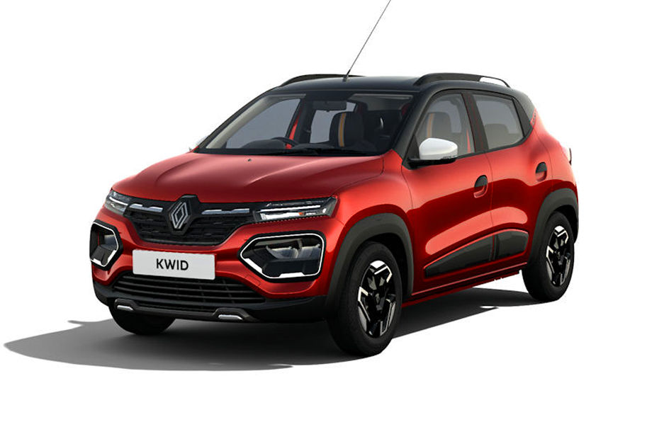 Renault KWID Fiery Red With Mystery Black Roof colour