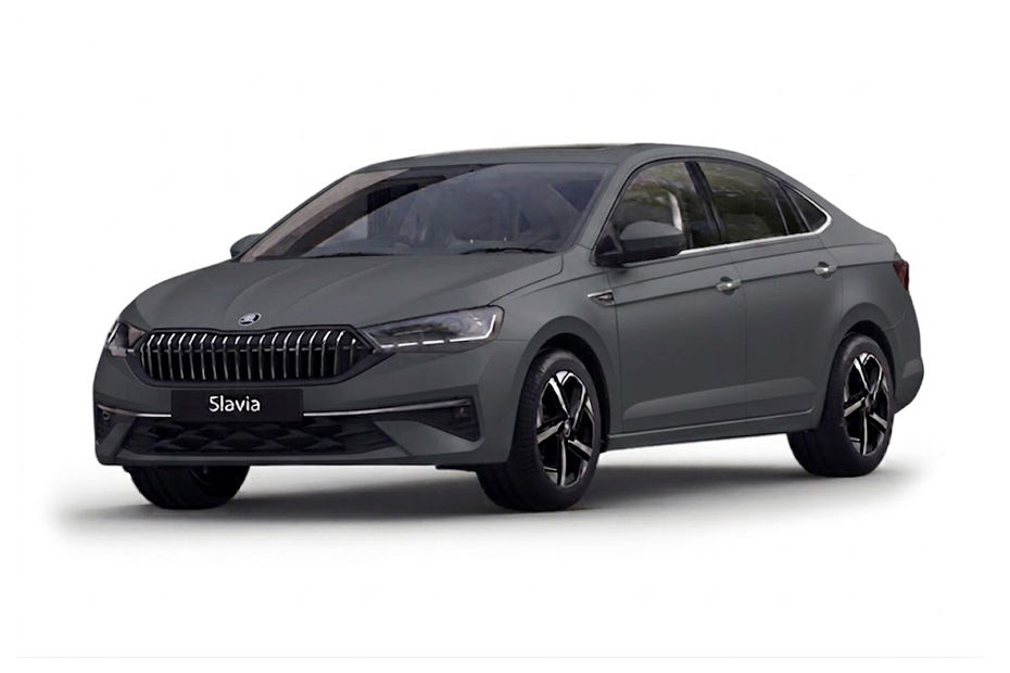Skoda Slavia Facelift Brilliant Silver colour