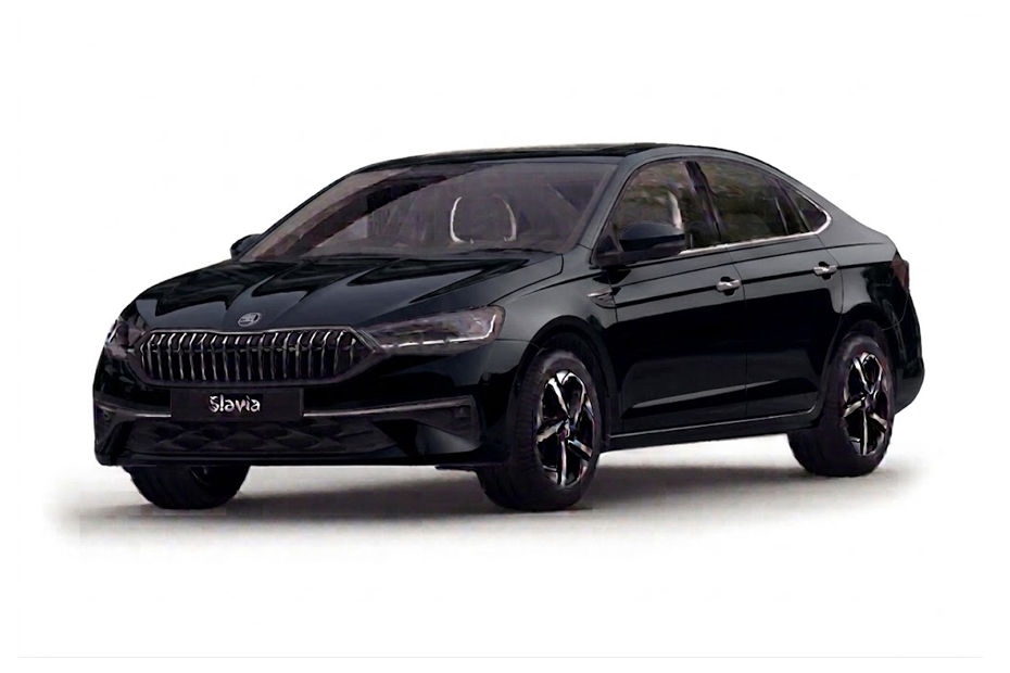 Skoda Slavia Facelift Deep Black colour