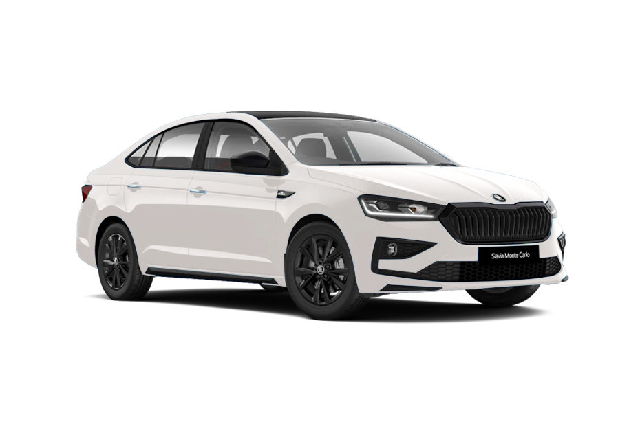 Skoda Slavia Candy White Dual Tone colour