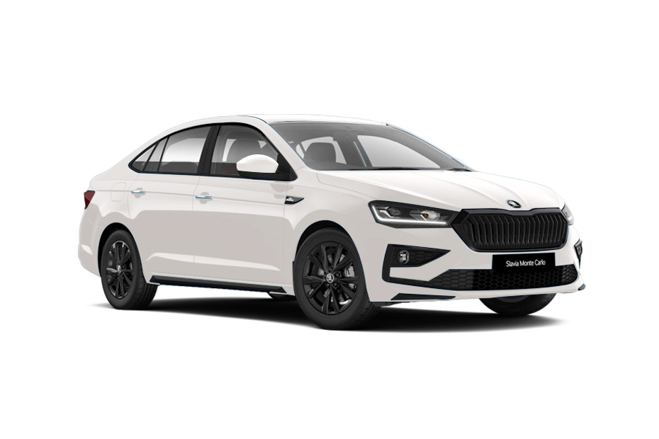 Skoda Slavia Candy White Colour