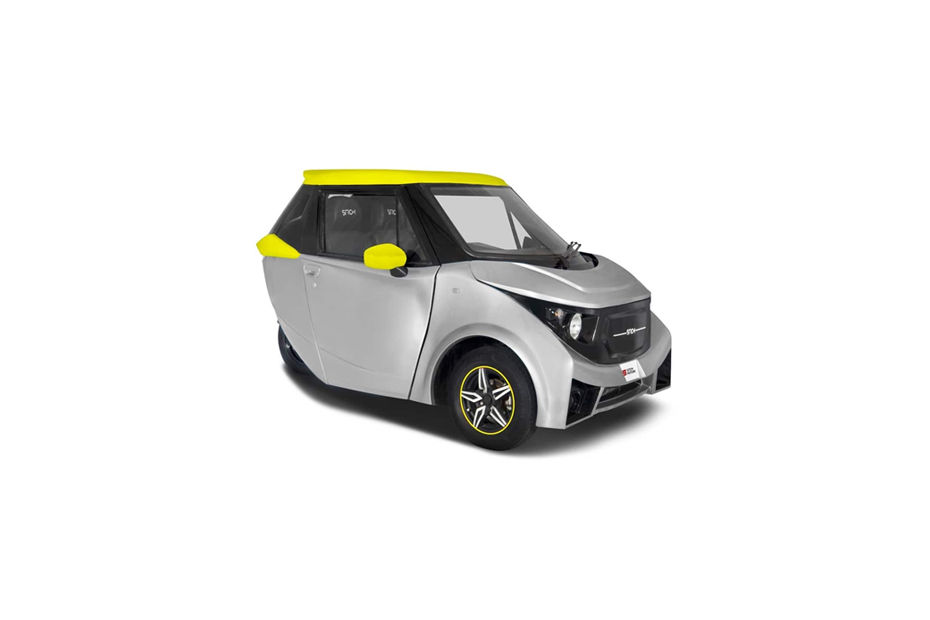 Strom Motors R3 Silver With Yellow Roof colour