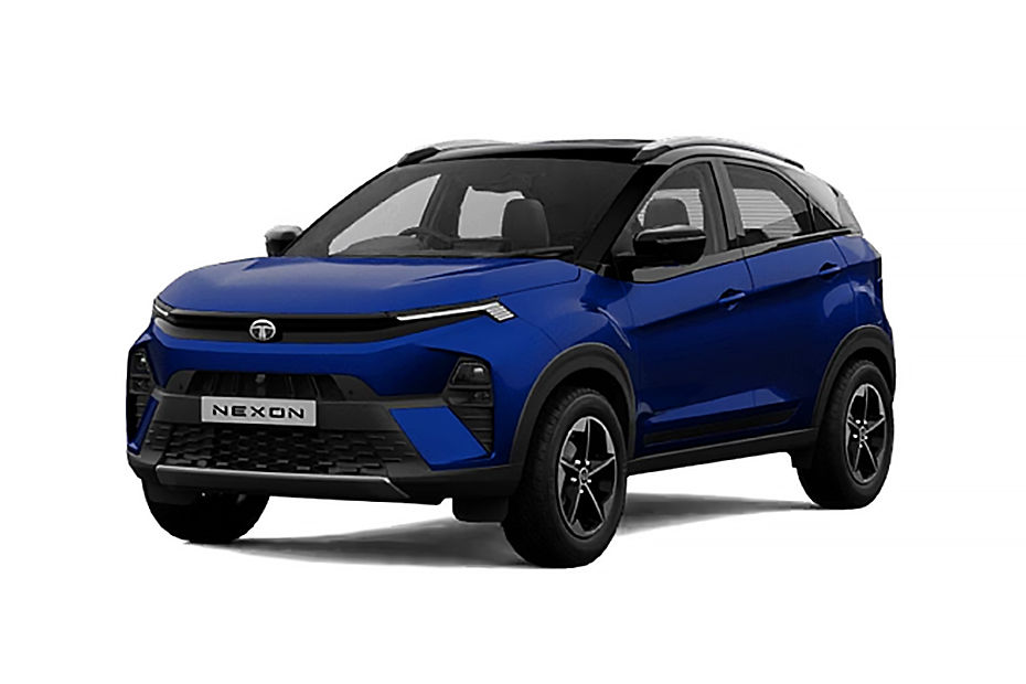 Tata Nexon Royal Blue With Black Roof colour