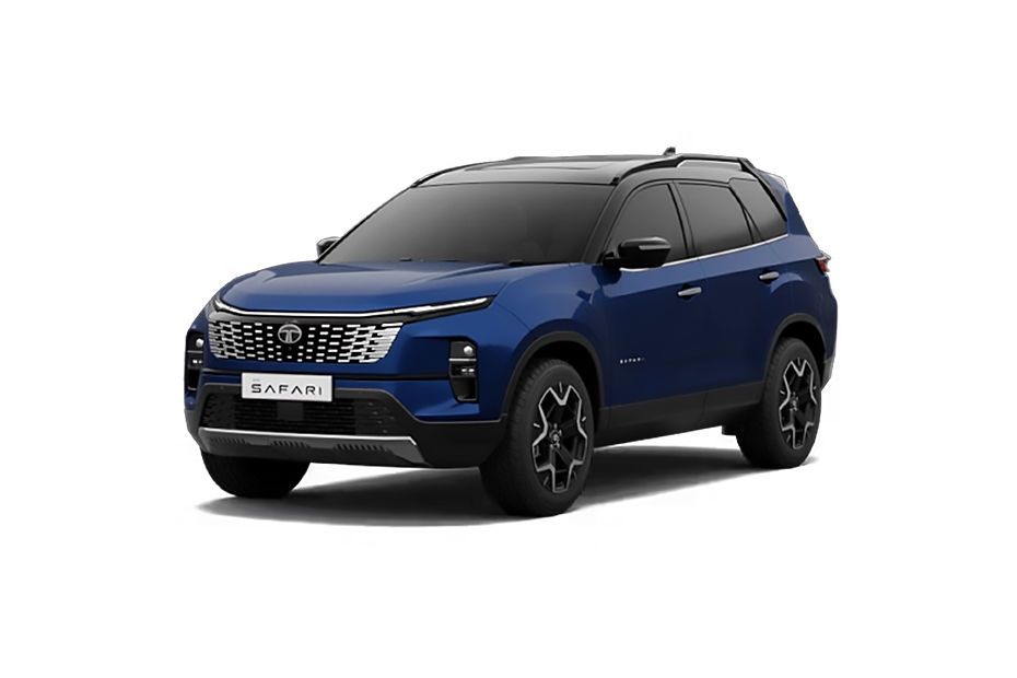 Tata Safari Royal Blue With Black Roof colour