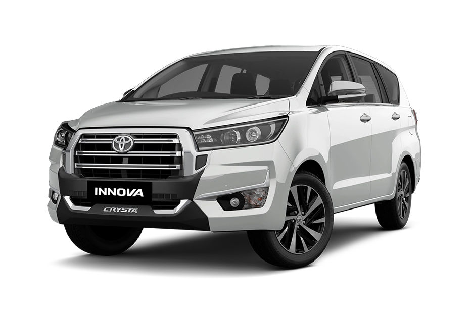 Toyota Innova Crysta Platinum White Pearl colour