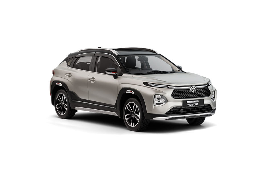 Toyota Taisor Cafe White With Midnight Black colour