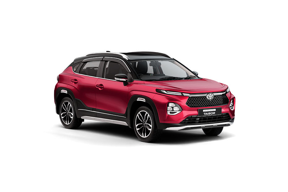 Toyota Taisor Sportin Red With Midnight Black colour